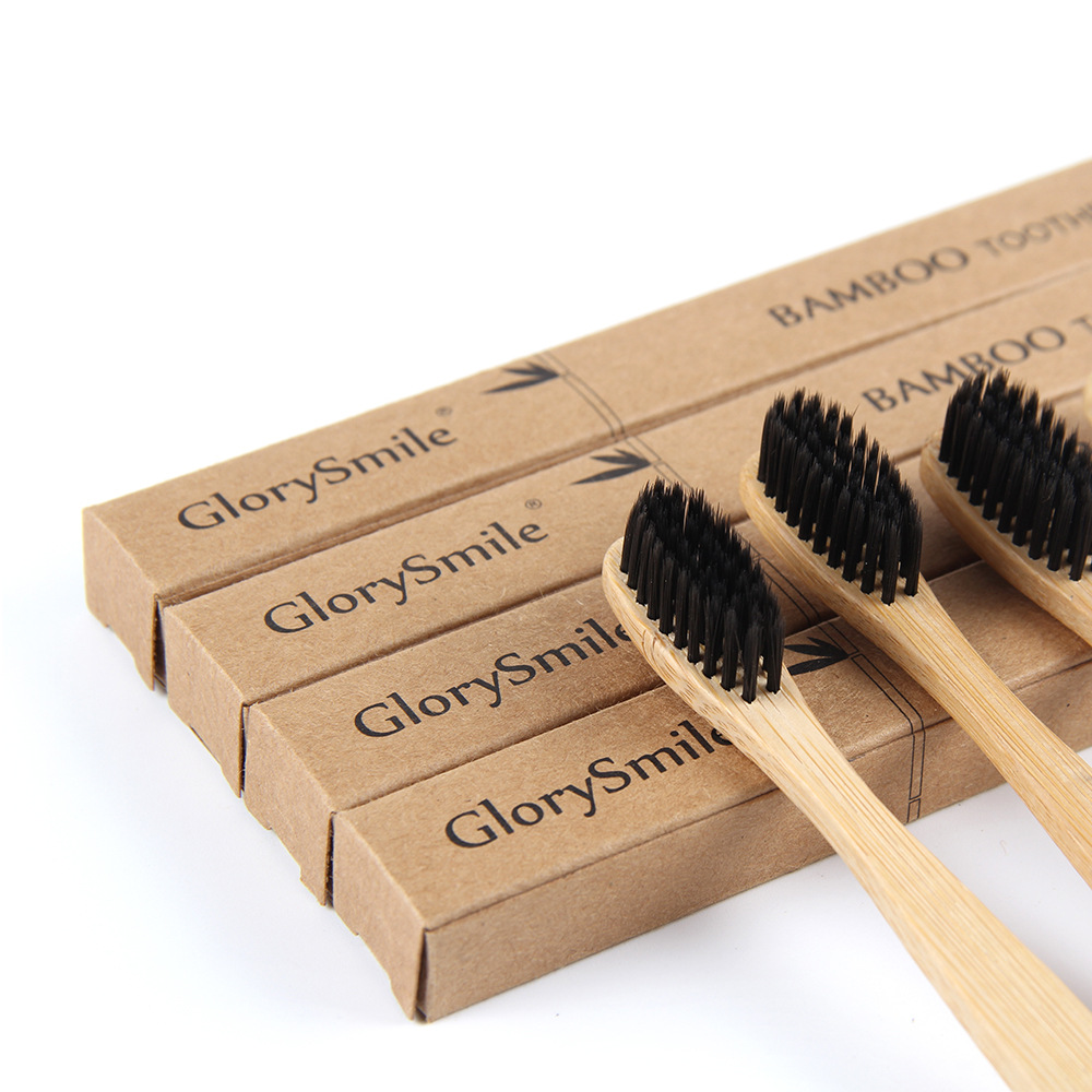 大人用竹製歯ブラシ – 炭入りの柔らかい毛が付いた木製歯ブラ - Bamboo Toothbrush Set のレビューと価格