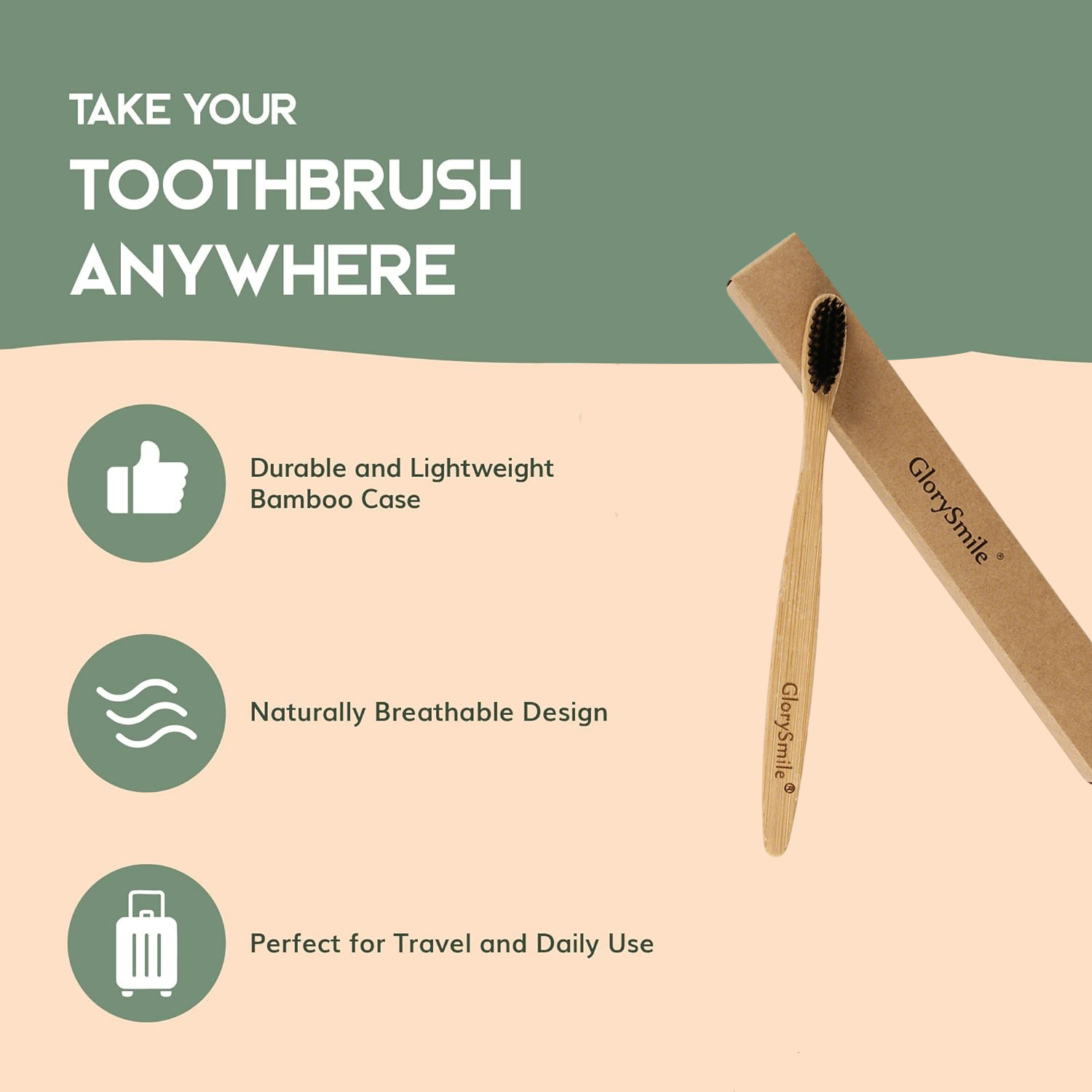 大人用竹製歯ブラシ – 炭入りの柔らかい毛が付いた木製歯ブラ - Bamboo Toothbrush Set のレビューと価格