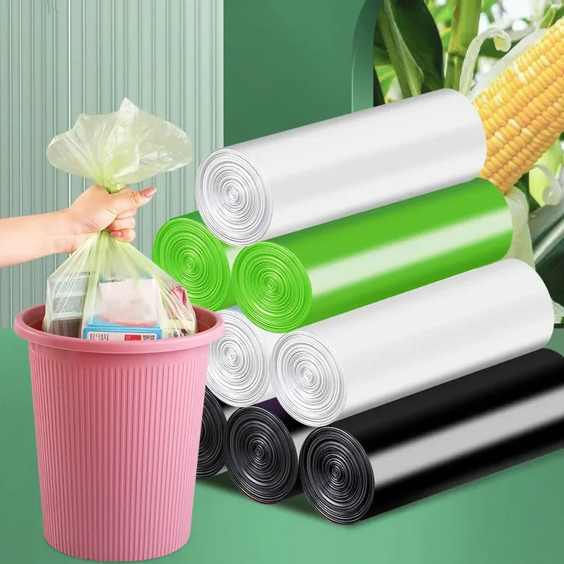 100枚入り生分解性ゴミ袋 分別用使い捨て清掃キッチン用でん - Biodegradable Bin Liner のレビューと価格