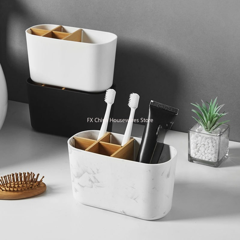 電動ブラシ用歯ブラシホルダー バスルームカウンターオーガナイ - Bamboo Toothbrush Set のレビューと価格