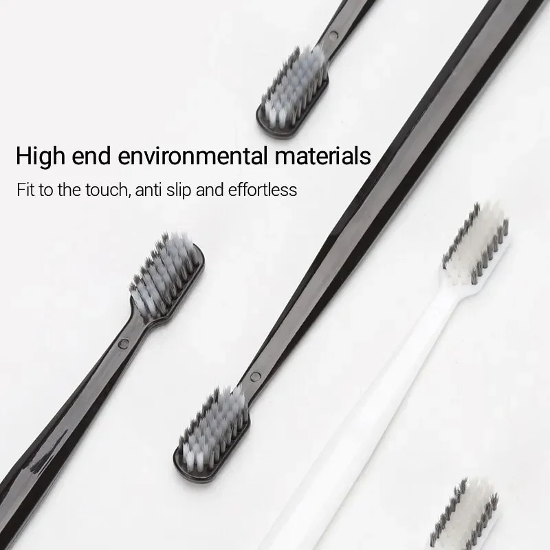 2-10PC 環境に優しい竹炭歯ブラシ ソフト毛先の黒と白の - Bamboo Toothbrush Set のレビューと価格