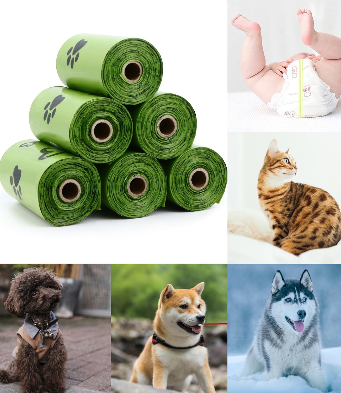 ペット用生分解性ゴミ袋 犬の糞袋 大量 バイオベース 香り付 - Biodegradable Bin Liner のレビューと価格