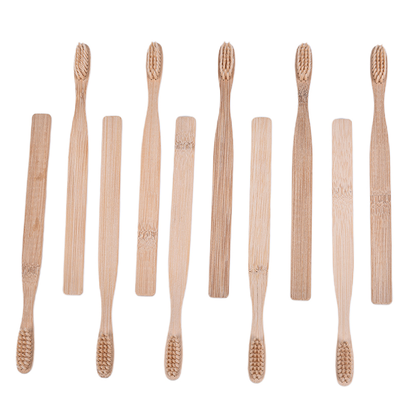 10 個/口腔天然竹繊維歯ブラシセット柔らかい毛炭歯エコ竹歯 - Bamboo Toothbrush Set のレビューと価格